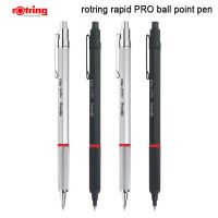 ปากกาลูกลื่น Rotring รวดเร็ว PRO M หมึกสีฟ้าปากกาที่ยึดปากกาโลหะสีดำ/ เงินปากกาลูกลื่น1ชิ้น