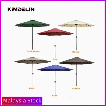 GOODSHOP] 6ft 160x180CM Outdoor Steel Patio Round Beach Umbrella