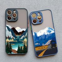 【CC】 Hand Painted 12 13 14 pro X XS MAX XR 7 8 plus SE2 Scenery Cases Soft Shockproof Shells back Cover