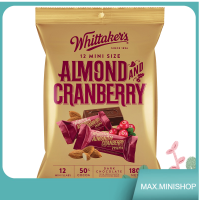 Almond &amp; Cranberry Chocolate Whittakers 180 G. นำเข้า.