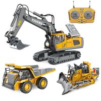 ouYunTingM Excavator 1/20 Digger Channel With Sound USB Rechargeable Children