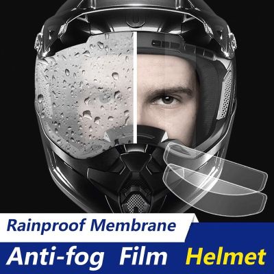 ■⊙ Moto Helmet Anti-fog Film Anti Rain Film Durable Nano Coating Sticker Film Rainproof Universal Helmet Accessories