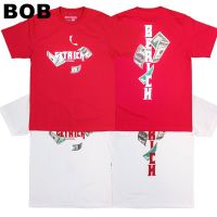 BoB-QWT191-1-2 GET RICH RED &amp; WHITESMLXL-3XL