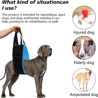 Pet Dog Care Traction Rope Leg Injury Disabled Elderly Dog Walking Aid Belt Harness Pet Walking Aid Sling
