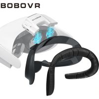 ฝาครอบพัดลมอัปเกรด F2ของ BOBOVR ใช้ได้กับ Quest2 Oculus แผ่นรองหนัง PU นุ่มที่มีพัดลมขนาดเล็กเพื่อลดเลนส์หมอก