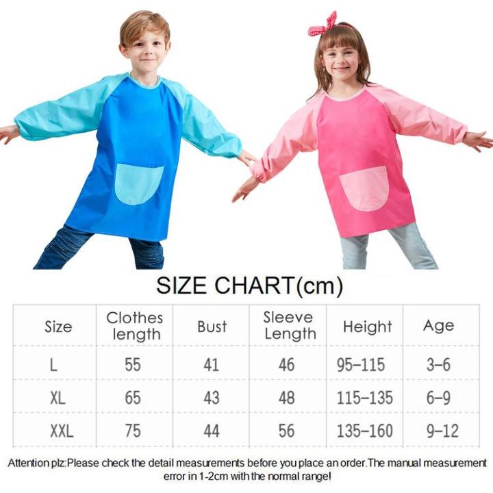 painting-smocks-long-sleeve-kids-smock-with-big-pocket-kids-art-smock-with-long-sleeves-big-pocket-for-painting-drawing-artist-painting-for-age-7-11-years-safety