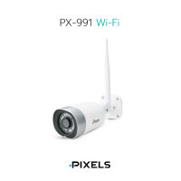 PIXELS PX-WIFI991 กล้องวงจรปิดติดไซเรน ความคมชัด 3 ล้านพิกเซล พร้อมไฟ LED แจ้งเตือนเสียง SIREN ฉุกเฉิน สามารถพูดคุยโต้ตอบสนทนาได้