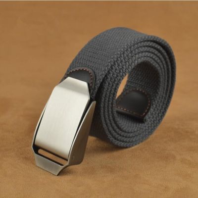Best Unisex Tactical Belt Top quality 3.8 cm Wide Designer Brand Belt Canvas Belt Outdoor Alloy Automatic Buckle Men Belt Nos