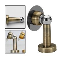 Door Stopper Home Office Hotel Wall Mounted Doorstop Door Catch Holder Stainless Steel  Black Door Hardware Locks