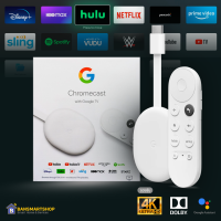 Chromecast with Google TV ( Gen4 ) Chromecast อุปกรณ์สตรีมมิ่งด้วยรีโมท Cast ได้แม้ไม่มีมือถือ