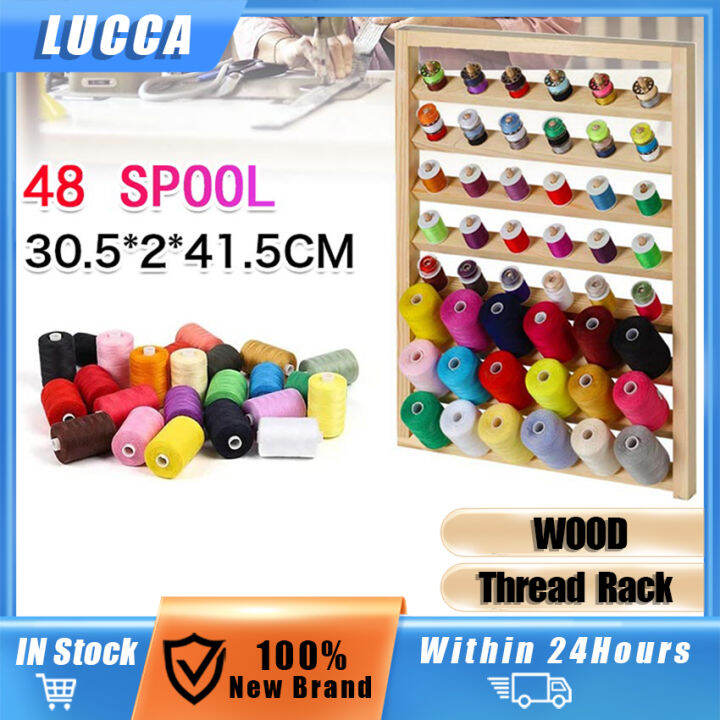 48 Spool Wood Sewing Thread Rack Sewing Thread Display Rack Thread
