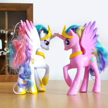 My Little Pony 14cm Cartoon Rainbow Horse Anime Action Figure Model Kids  Gift US