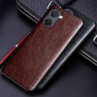 Luxury leather Case for Oppo Realme 10 Pro Plus 4G 5G Business solid color Soft TUP Hard PC cover for oppo realme 10 4g case