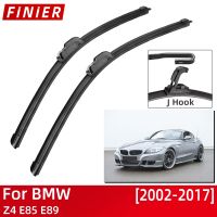 For BMW Z4 E85 E89 2002 2017 Car Accessories Front Windscreen Wiper Blade Brushes Wipers U Type J Hooks 2017 2016 2015 2014 2013