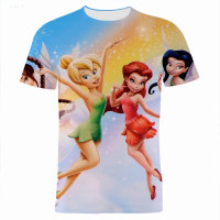 2023 NEW Jersey Cartoon Anime Tinker Bell t Shirt Men Women New Summer Fashion Print t Shirt Streetwear Tops fashion t-shirt
