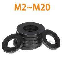 M2 M2.5 M3 M4 M5 M6 M8 M10 M12 M14 M16 M18 M20 Black Nylon Plastic Flat Washer Plane Spacer Insulation Seals Gasket Ring