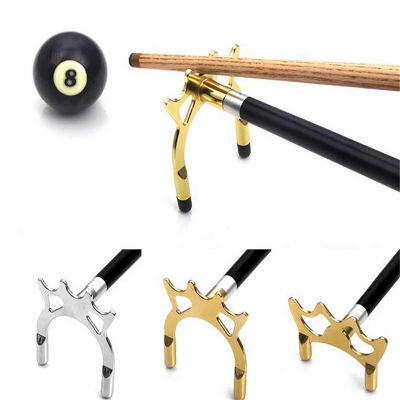 โลหะบิลเลียด Cue Rack สะพานหัวบิลเลียด Cross Antlers Rod ผู้ถือสนุ๊กเกอร์สระว่ายน้ำ Cue Stick กรอบเสา Rack Rod อุปกรณ์