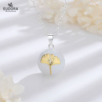 Eudora Ginkgo Pregnancy Chime Bola Angel Caller Ball Bola Harmony Ball Necklace Pendant Fina Fashion Jewelry for Pregnant Women