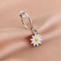 Daisy Fake hoop earring stainless steel without piercing no hole G Dragon korean style earring for men women punk hip hop 2020