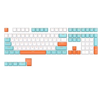 104 Keys PBT Mechanical Keyboard Keycaps Two-color Injection Molding OEM Translucent Keycap for 61/87/104 key Gamer Keyboard
