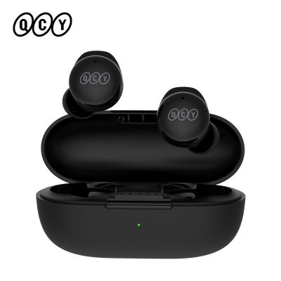 QCY T17 Earphone Bluetooth True Wireless Earbuds BT5.1 HIFI Headphone Touch Control Low Latency Mode ENC Earbud Long Standby 26H Cables Converters