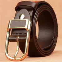 Genuine Leather For Mens High Quality Buckle Jeans Cowskin Casual Belts Business Cowboy Waistband Male Fashion Designer 2022New