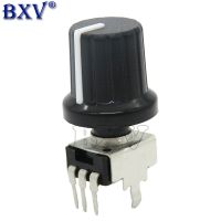 5Pairs 10PCS RV09 Vertical Adjustable Resistor 3Pin Seal Potentiometer 1K 500K Ohm For Arduino With Knob Yellow Cap