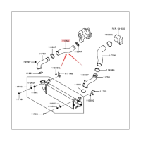 Car Inter Cooler Intake Air Hose Accessories Component for Mitsubishi Pajero Sport Triton 2.4L 4N15 Intercooler Pipe 1505A769