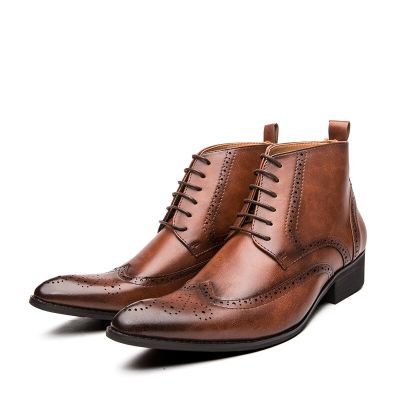 DUDELI รองเท้าหนังเสื้อผู้ชายรองเท้าทางการ2023 Brogue,รองเท้าส้นแบนผู้ชายแท้ปลายแหลมย้อนยุครองเท้าผู้ชายสไตล์ Oxford