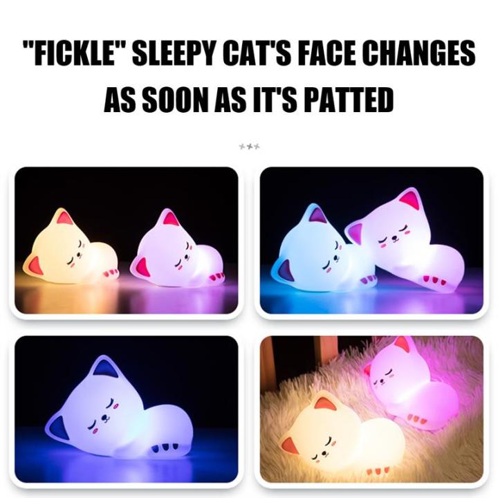 cat-led-night-light-usb-rechargeable-warm-white-kid-bedside-tap-light-soft-silicone-decorative-lamp-for-bedroom-living-room