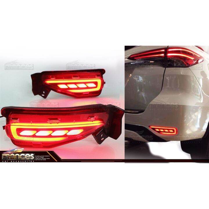 RE inwtz96 TOYOTA FORTUNER 2016-2023 3 WAY LED REAR BUMPER LED LIGHT ...