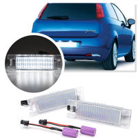 2PCS LED Number License Plate Light For Fiat vo 07-14 Grande Punto Evo 09-12 500L Doblo Croma Marea Tail Lamp With Canbus