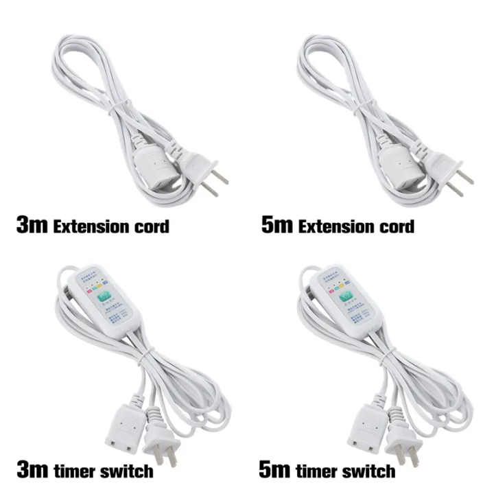 3-5m Power Supply Cord On Off Switch Extension Remote Control Timing ...