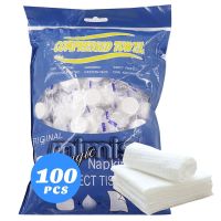 hotx 【cw】 100Pcs Compressed Disposable Face Soft Hand Coin Tissue