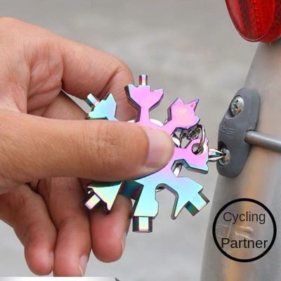 Multifunctional Snowflake Wrench Tool Steel Octagonal Hexagon Portable 18 in One Mini Universal Wrench