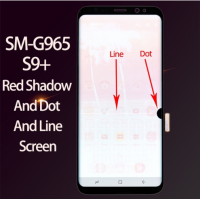 หน้าจอสายสำหรับ Samsung Galaxy S9 LCD พร้อมกรอบ G960F G960U จอแสดงผลจุด S9 Plus G965F G965U เผาในการสัมผัสประกอบ