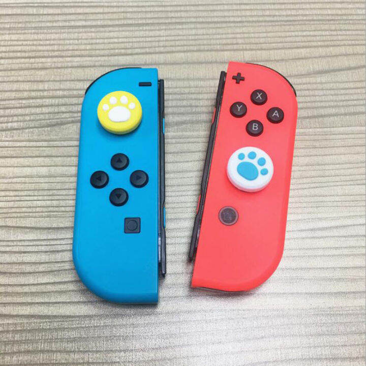 2-pcs-cute-cat-paw-claw-thumb-stick-grip-cap-joystick-cover-for-nintendo-switch-oled-amp-switch-lite-thumbstick-case-accessories