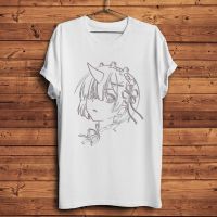 Lines Kawaii Rem Anime Tshirt Men White T Shirt Manga Re Life In A Different World From Zero