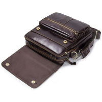 CONTACTS Brand Design Genuine Leather Shoulder Bag Men Crossbody Messenger Bags Vintage Mens Handbag Bolsos Male For 9.7" Ipad