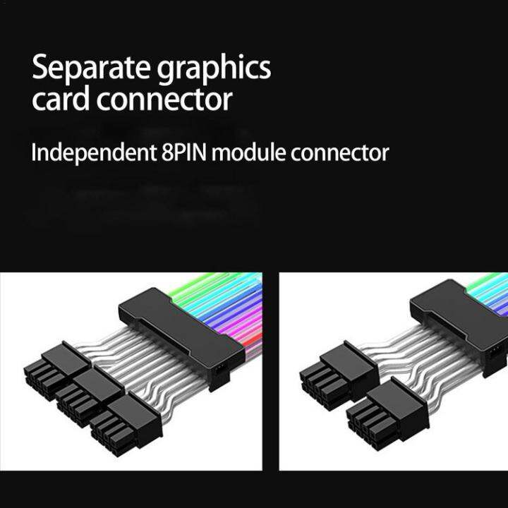 atx-power-cable-high-power-cable-extension-with-color-modes-pc-internal-components-for-motherboard-connector-high-power-supply-appropriate