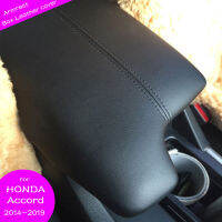 กล่องที่วางแขนสำหรับ HONDA Accord 2014 2015 2016 2017 G9 Accord ด้านหน้าแผ่นรองมือกล่องเคสหนังอุปกรณ์เสริมรถยนต์