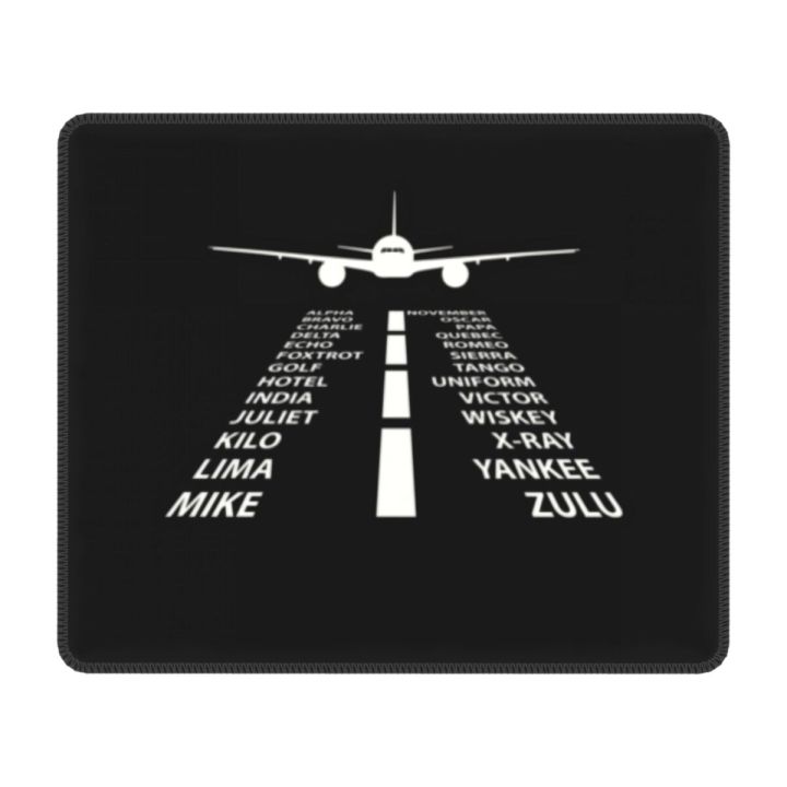 phonetic-alphabet-pilot-airplane-mouse-pad-anti-slip-rubber-base-gamer-mousepad-aviation-plane-fighter-office-computer-pc-mat