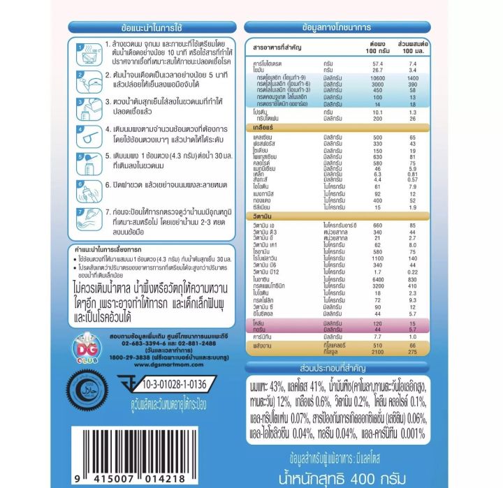 dg1-อาหารทารกจากนมแพะ-สำหรับทารกช่วงวัยที่-1-400กรัม-1กระป๋อง