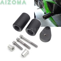 For Kawasaki Ninja ZX 6R ZX-6R ZX6R 2007 2008 Motorcycle Left Right Black Frame Sliders Crash Protectors w/ Hardware Kit