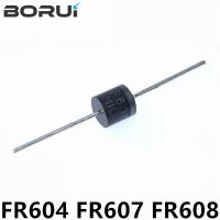 20PCS FR607 6A 1000V FR604 6A 400V FR608 6A 800V ไดโอดกู้คืนอย่างรวดเร็ว