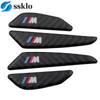 (Ssklo) 4Pcs รถคาร์บอนไฟเบอร์ Body สติกเกอร์ประตูรถ Anti-Collision Strip สำหรับ BMW M3 M5 M6 X1 X3 X5 E34 E39 E36 E60 E90 E46 F30 F10 F20