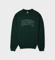 [ของแท้ 100%] สเวตเตอร์ SPORTY &amp; RICH SRWC Varsity Crewneck Forest