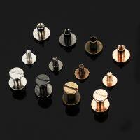 【YD】 10Pcs Metal Screw Rivet Curved Round Clothes/Bag/Shoes/Belt/Strap Book Screws Luggage Leather