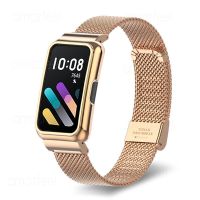 Dla Honor Band 7 6 pasek Case Protector pasek ze stali nierdzewnej Watchband dla Huawei Band 7 6 Pro bransoletka osłona ochronna powłoki ramki