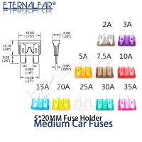 【YF】 Hzy 10pcs/lot  Medium Car Fuses 2A 3A 5A 7.5A 10A 15A 20A 25A 30A 35A ClipAmp Assortment Auto Blade Fuse-Suv